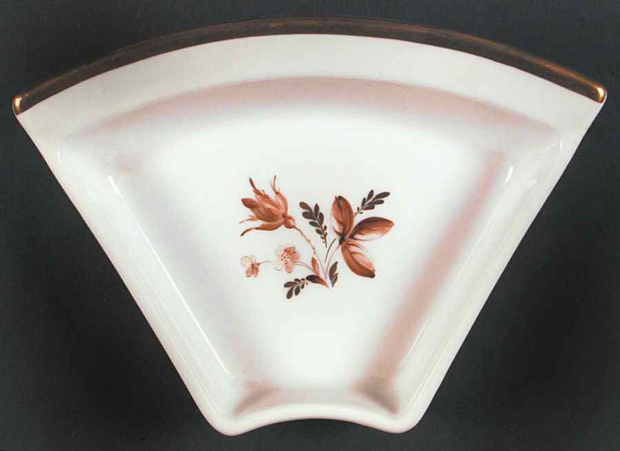Brown Rose Lazy Susan-Side Dish by Royal Copenhagen-1