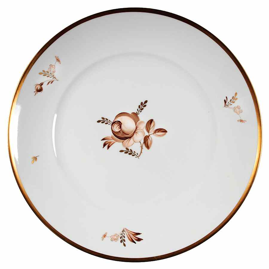Brown Rose Dinner Plate by Royal Copenhagen-1