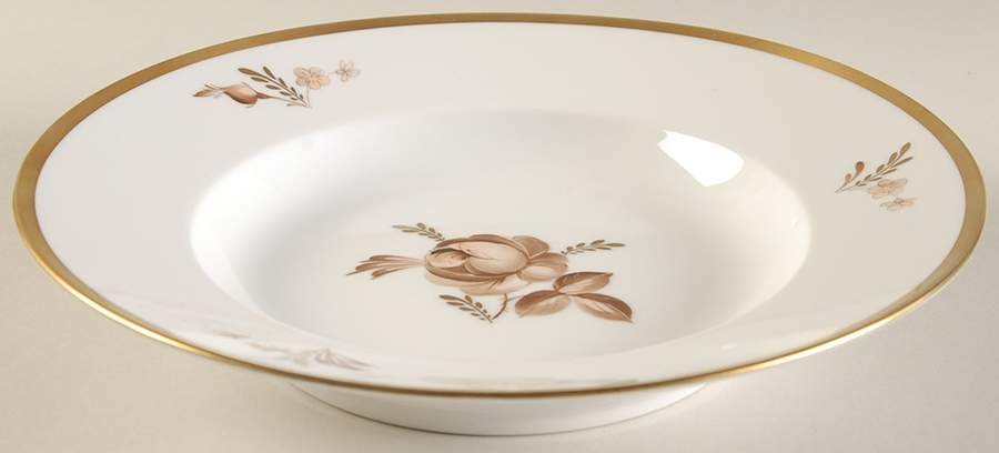 Brown Rose Rim Soup Bowl by Royal Copenhagen-1