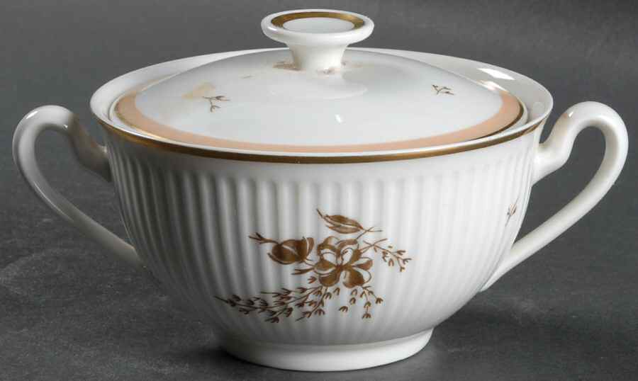 Clarissa Sugar Bowl & Lid by Royal Copenhagen-1
