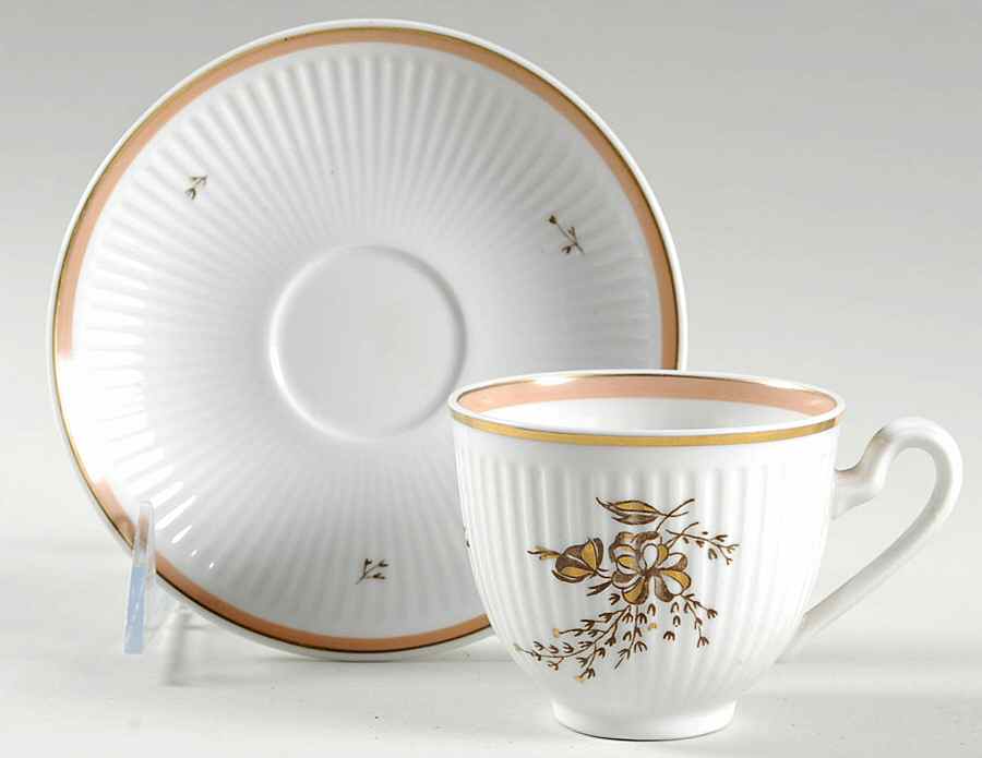 Clarissa Flat Demitasse Cup & Saucer Set by Royal Copenhagen-1
