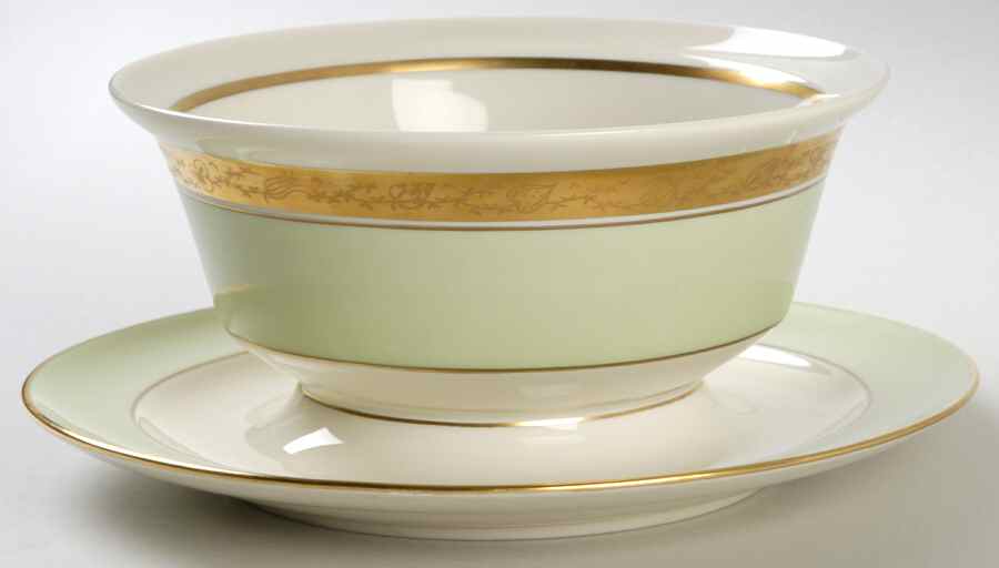 Dagmar Gravy Boat with Attached Underplate by Royal Copenhagen-1