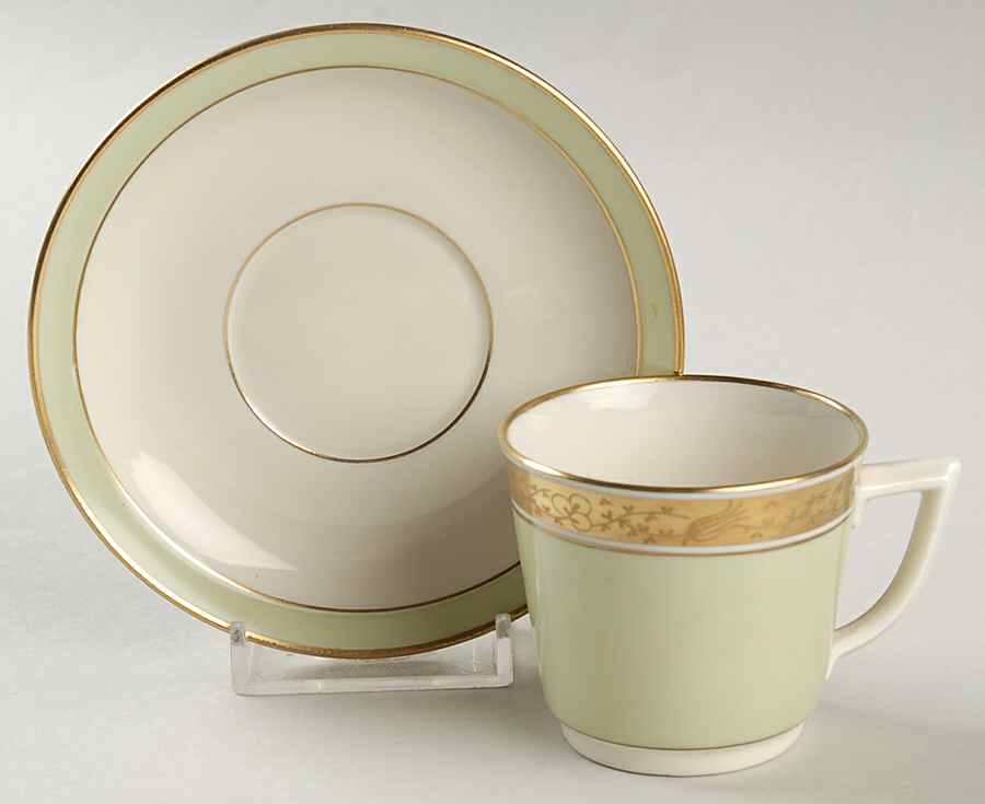Dagmar Flat Demitasse Cup & Saucer Set by Royal Copenhagen-1
