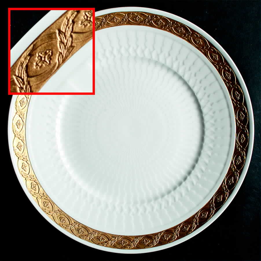 Fan Service Gold Dinner Plate by Royal Copenhagen-1
