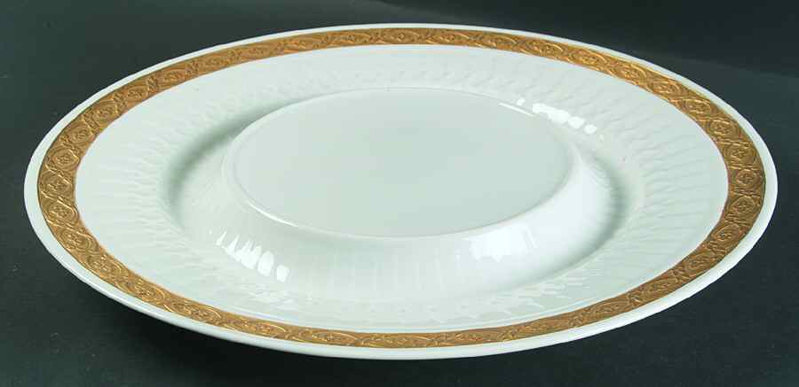 Fan Service Gold Underplate for Tureen by Royal Copenhagen-1