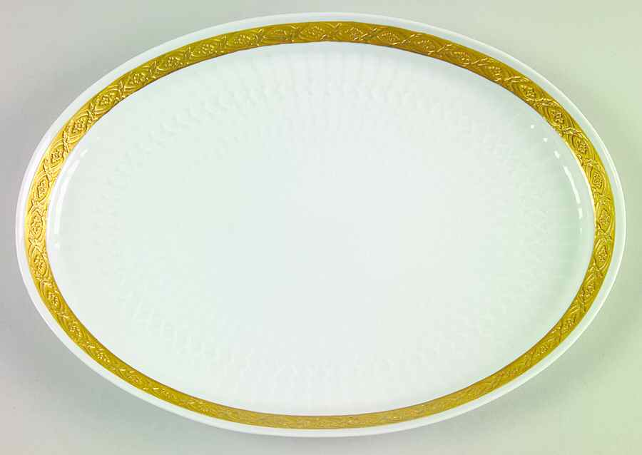 Fan Service Gold Tray for Creamer & Sugar with Lid by Royal Copenhagen-1