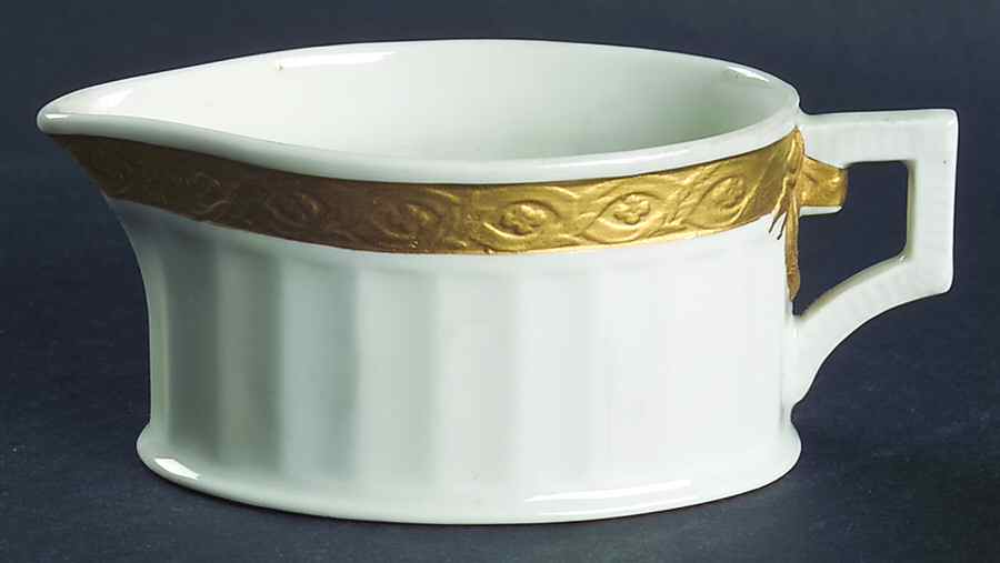 Fan Service Gold Creamer by Royal Copenhagen-1