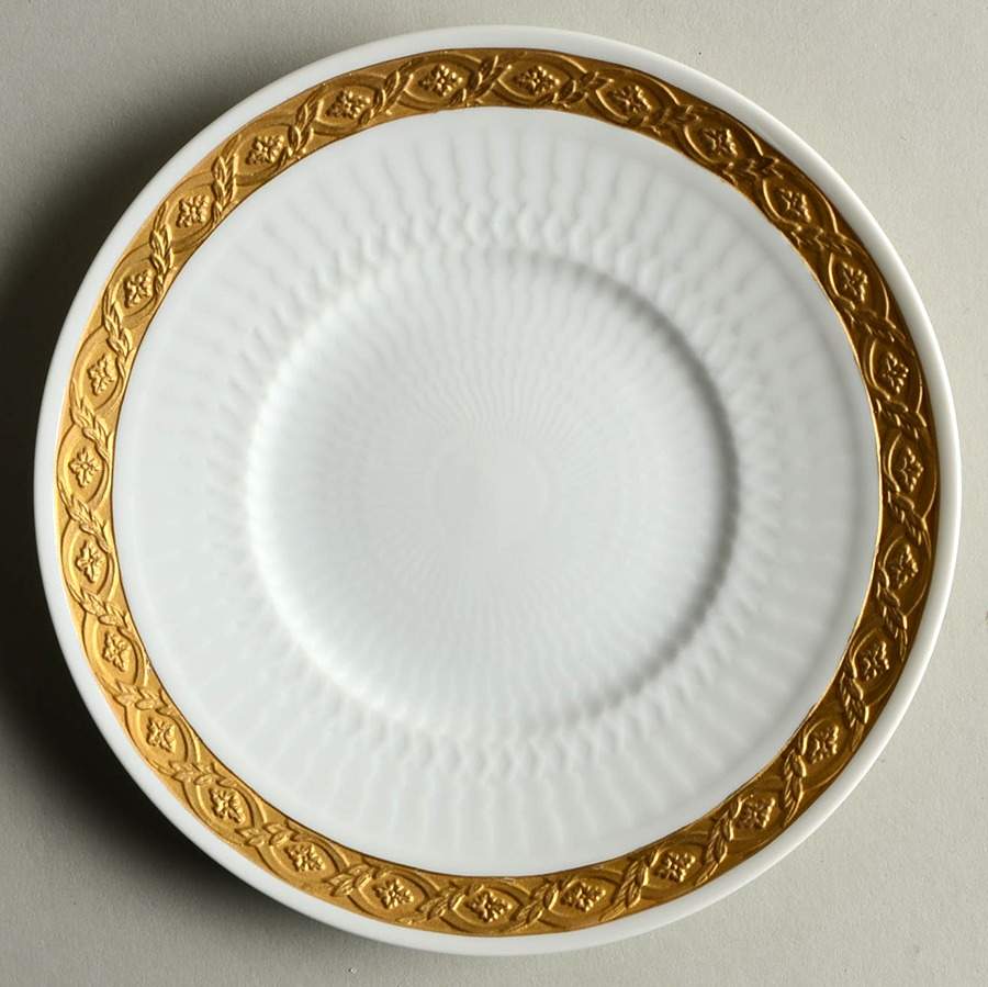 Fan Service Gold Bread & Butter Plate by Royal Copenhagen-1