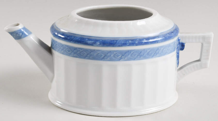 Fan Service Blue Mini Teapot No Lid by Royal Copenhagen-1