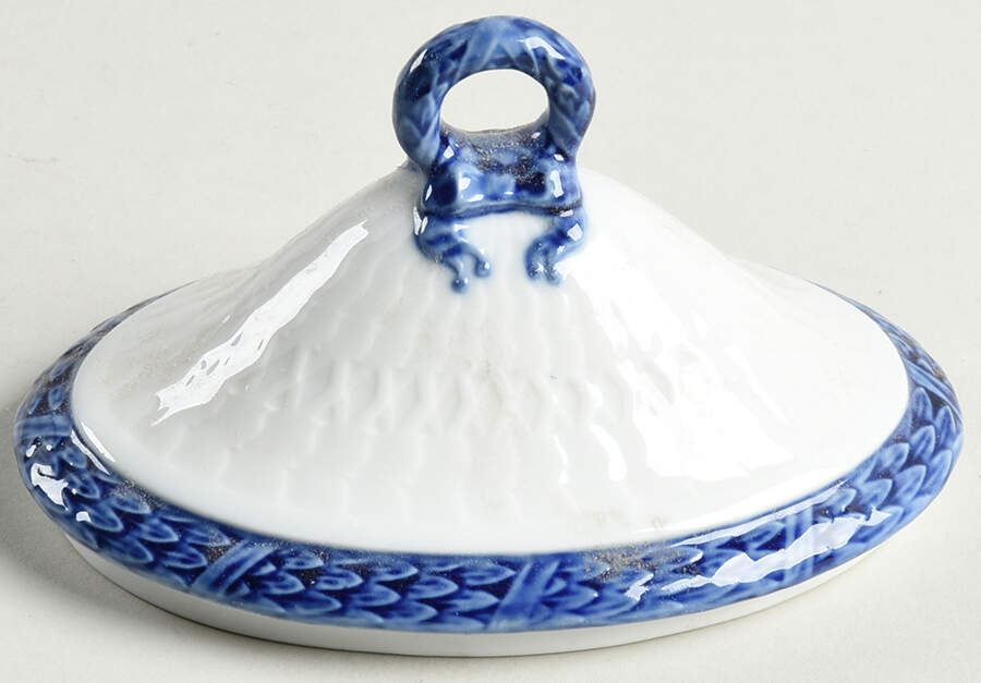 Fan Service Blue Lid for Sugar Bowl by Royal Copenhagen-1