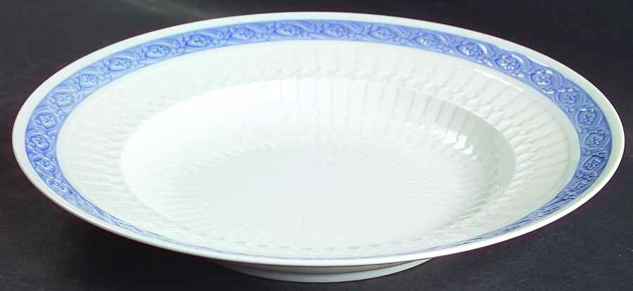 Fan Service Blue Large Rim Soup Bowl by Royal Copenhagen-1