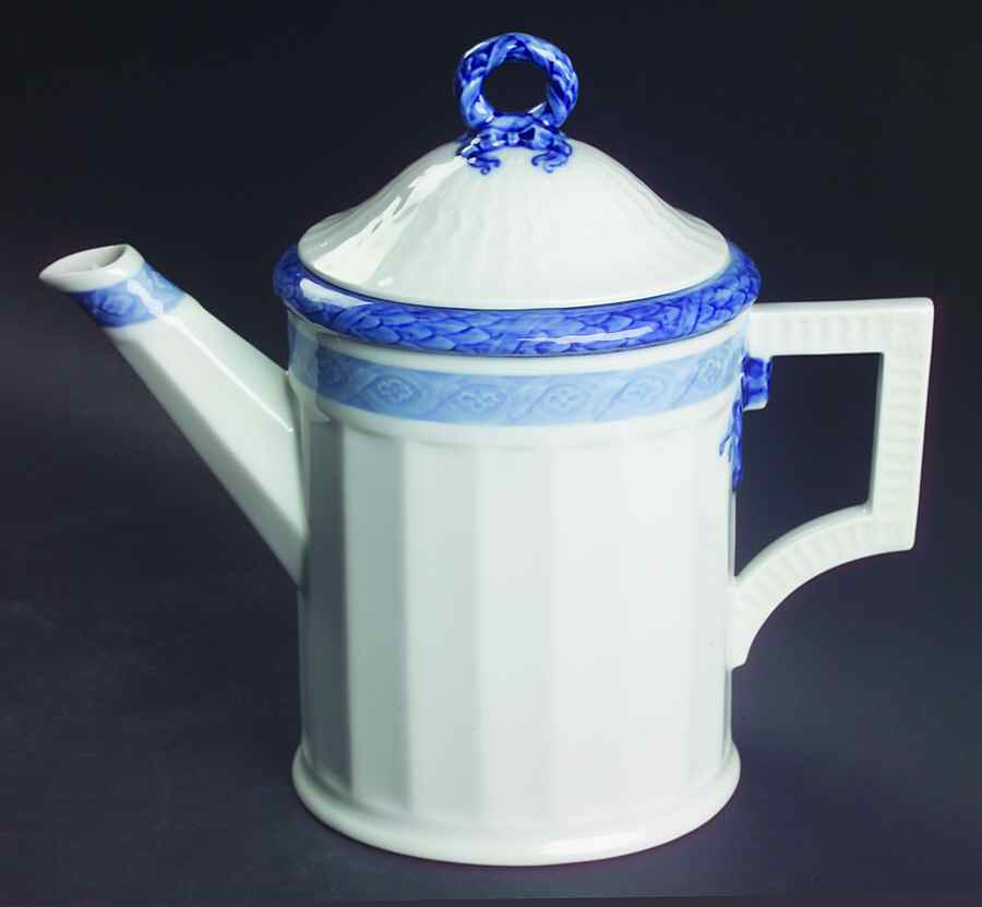 Fan Service Blue Coffee Pot & Lid by Royal Copenhagen-1