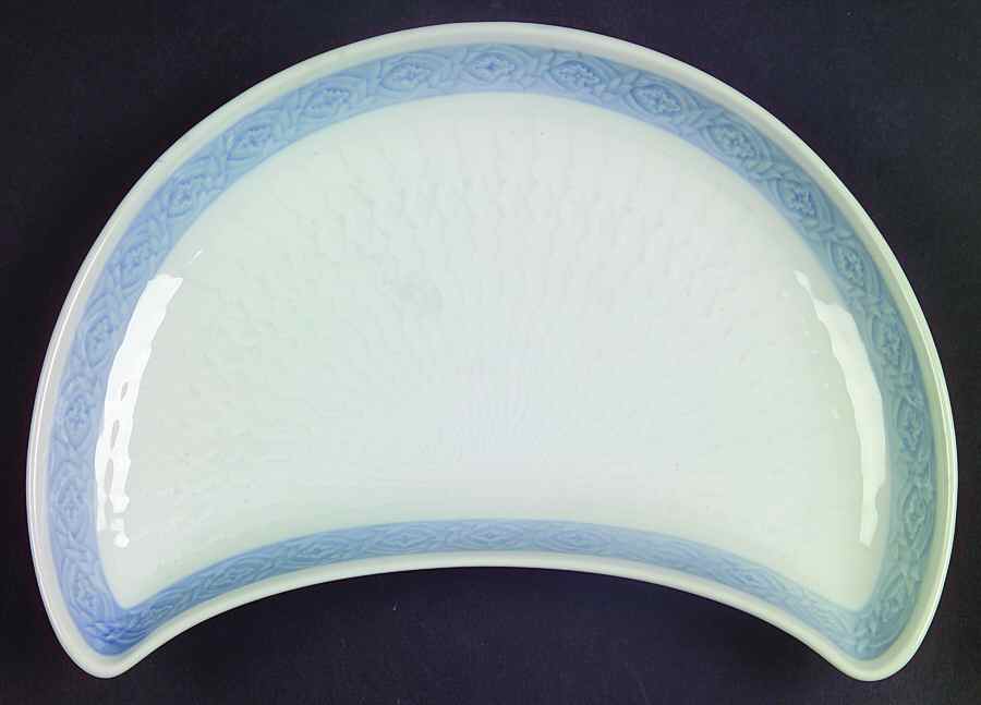 Fan Service Blue Crescent Salad Plate by Royal Copenhagen-1