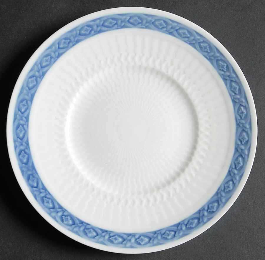 Fan Service Blue Bread & Butter Plate by Royal Copenhagen-1