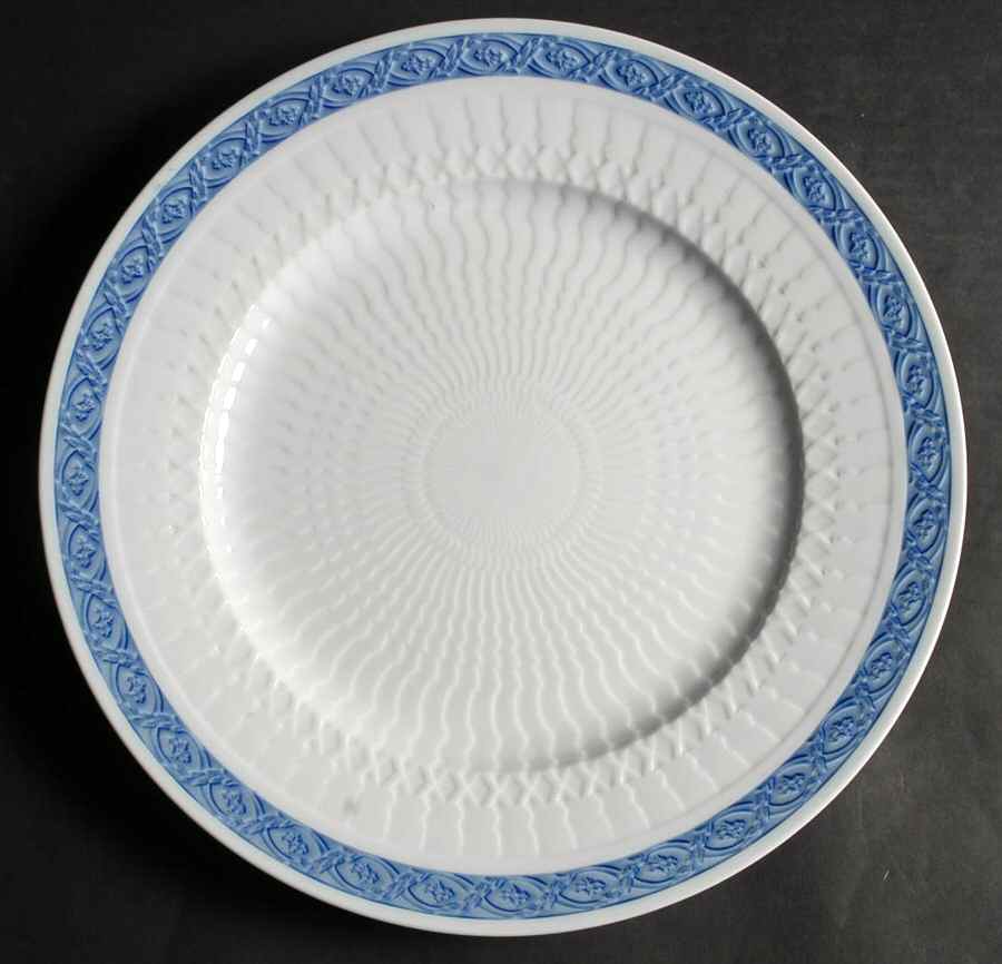 Fan Service Blue Large Chop Plate (Round Platter) by Royal Copenhagen-1