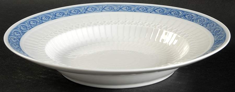 Fan Service Blue Rim Soup Bowl by Royal Copenhagen-1