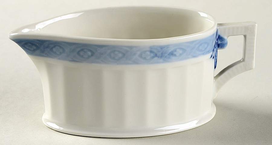Fan Service Blue Creamer by Royal Copenhagen-1