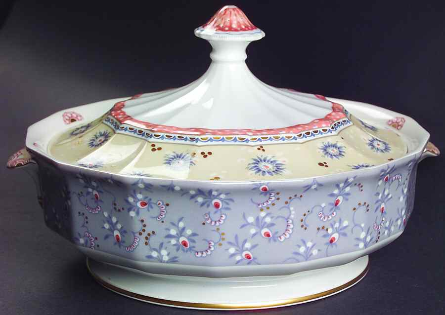 Fairy Tale Terra Cotta Round Covered Vegetable by Royal Copenhagen-1