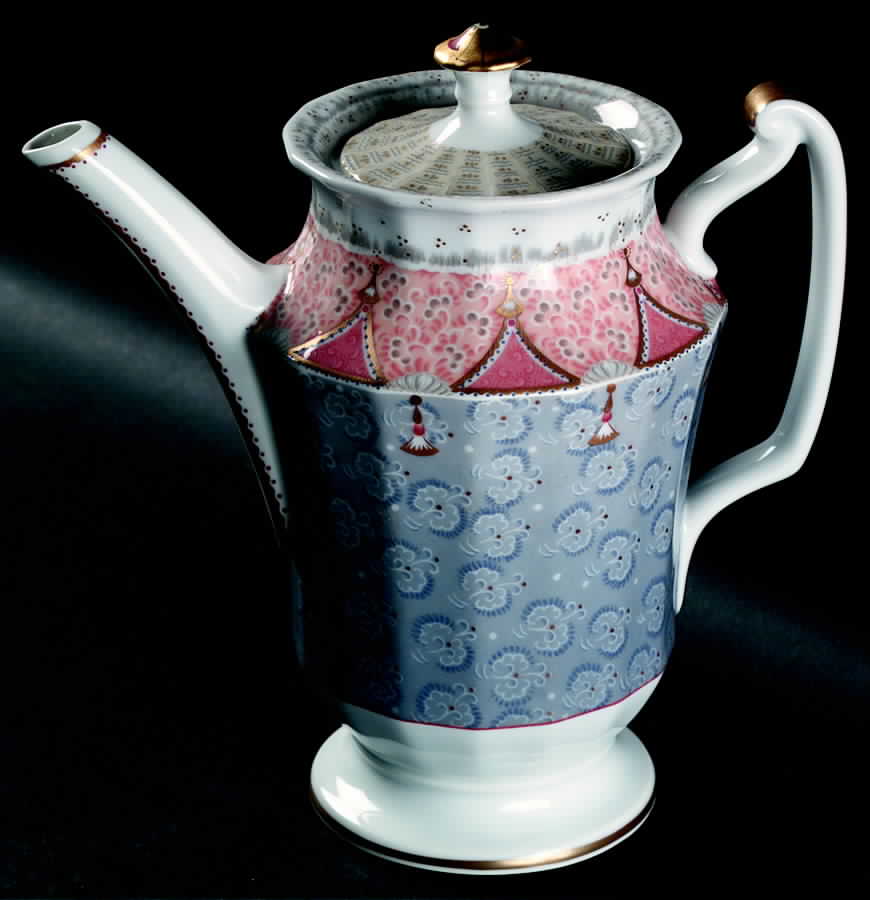 Fairy Tale Terra Cotta Coffee Pot & Lid by Royal Copenhagen-1