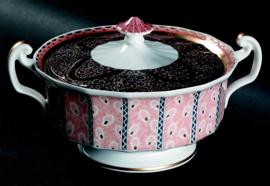 Fairy Tale Terra Cotta Sugar Bowl & Lid by Royal Copenhagen-1