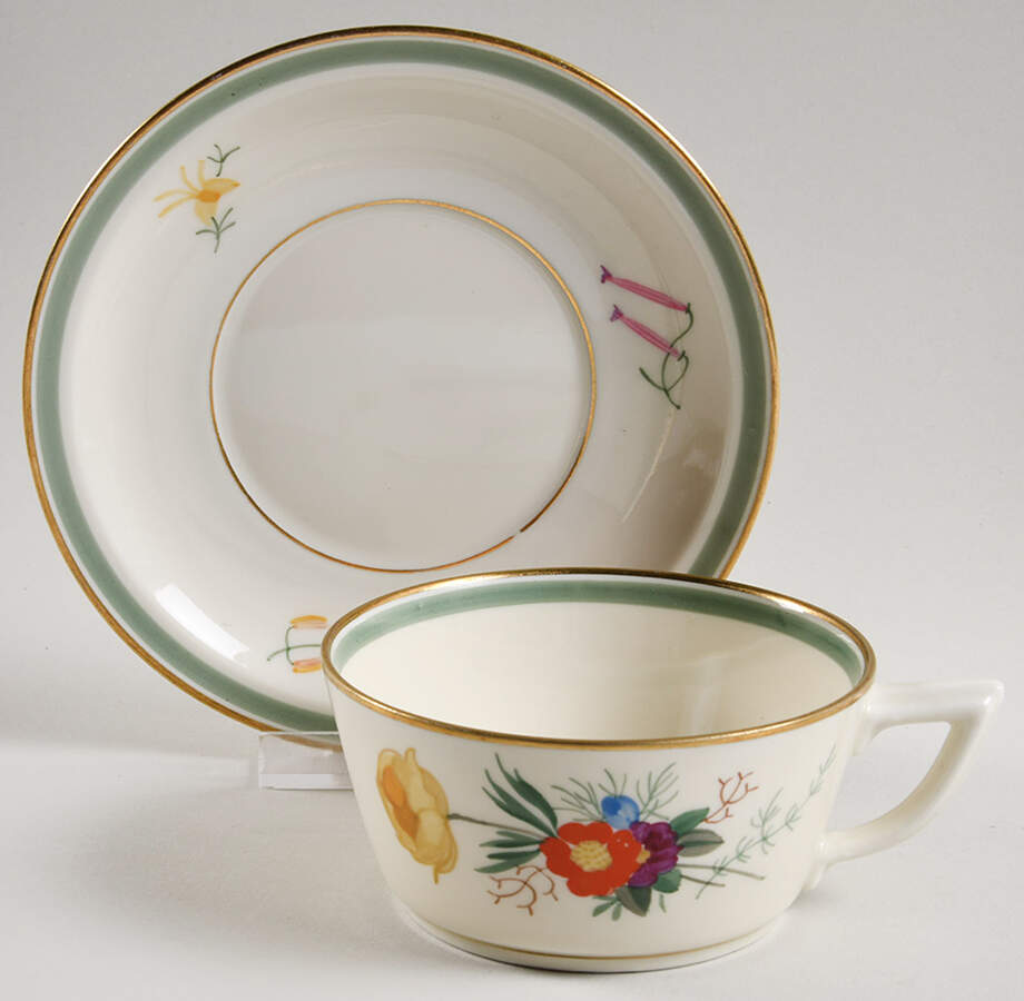 Fiesta Flat Cup & Saucer Set by Royal Copenhagen-1