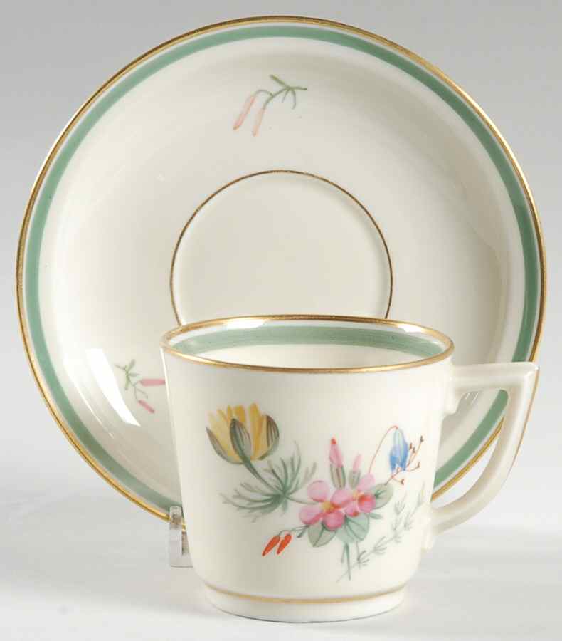 Fiesta Flat Demitasse Cup & Saucer Set by Royal Copenhagen-1