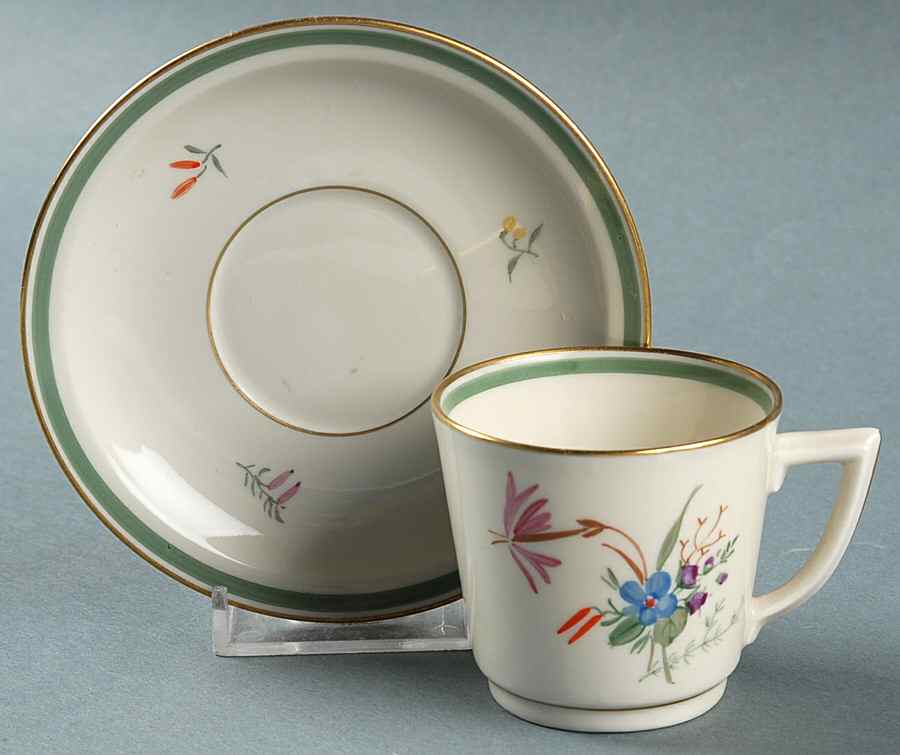Fiesta Flat Demitasse Cup & Saucer Set by Royal Copenhagen-1