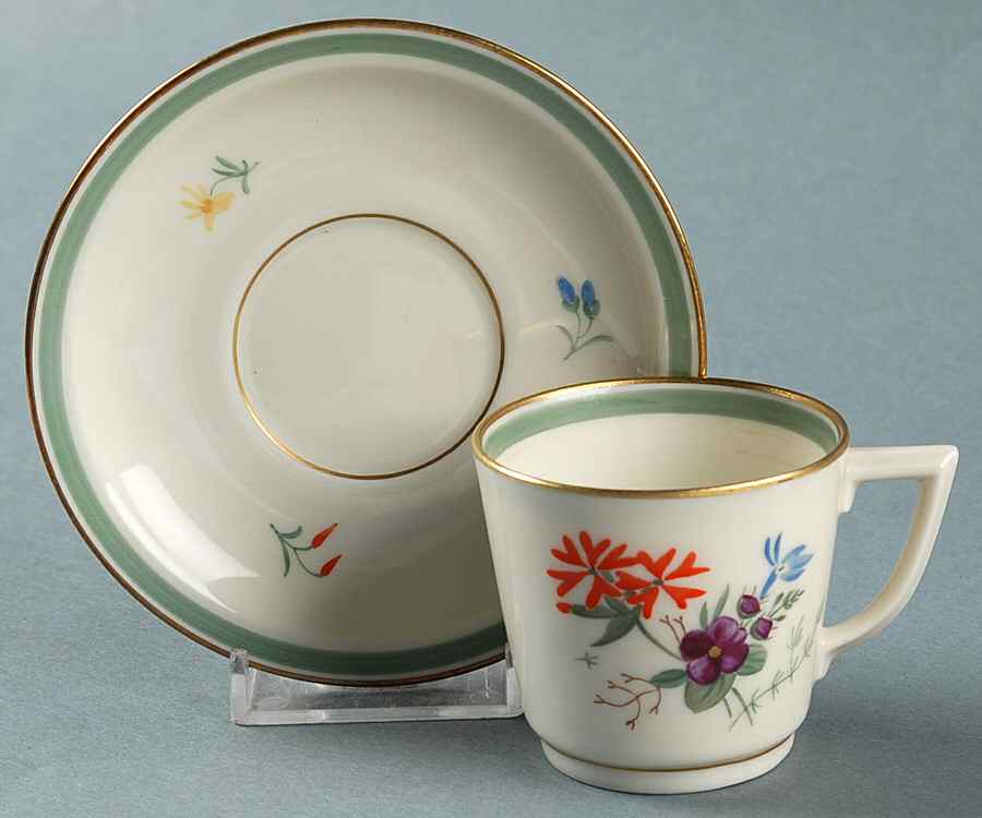 Fiesta Flat Demitasse Cup & Saucer Set by Royal Copenhagen-1