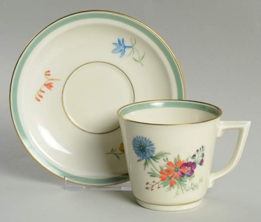 Fiesta Flat Cup & Saucer Set by Royal Copenhagen-1