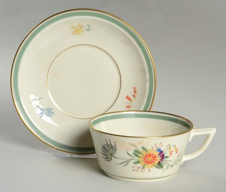 Fiesta Flat Cup & Saucer Set by Royal Copenhagen-1