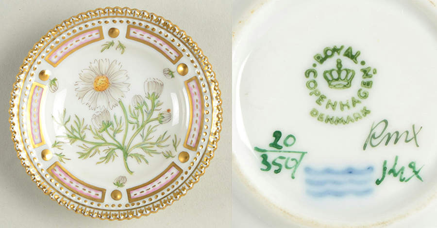 Flora Danica (1961 To Current) Butter Pat by Royal Copenhagen-1