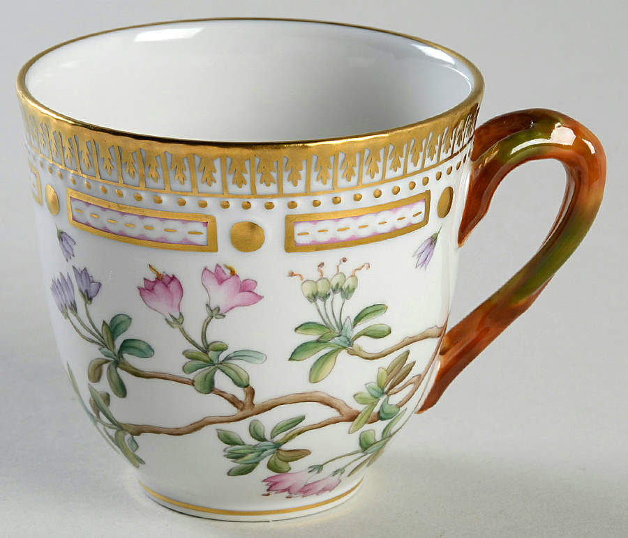 Flora Danica (1961 To Current) Flat Cup-Azalea lapponica L. by Royal Copenhagen-1