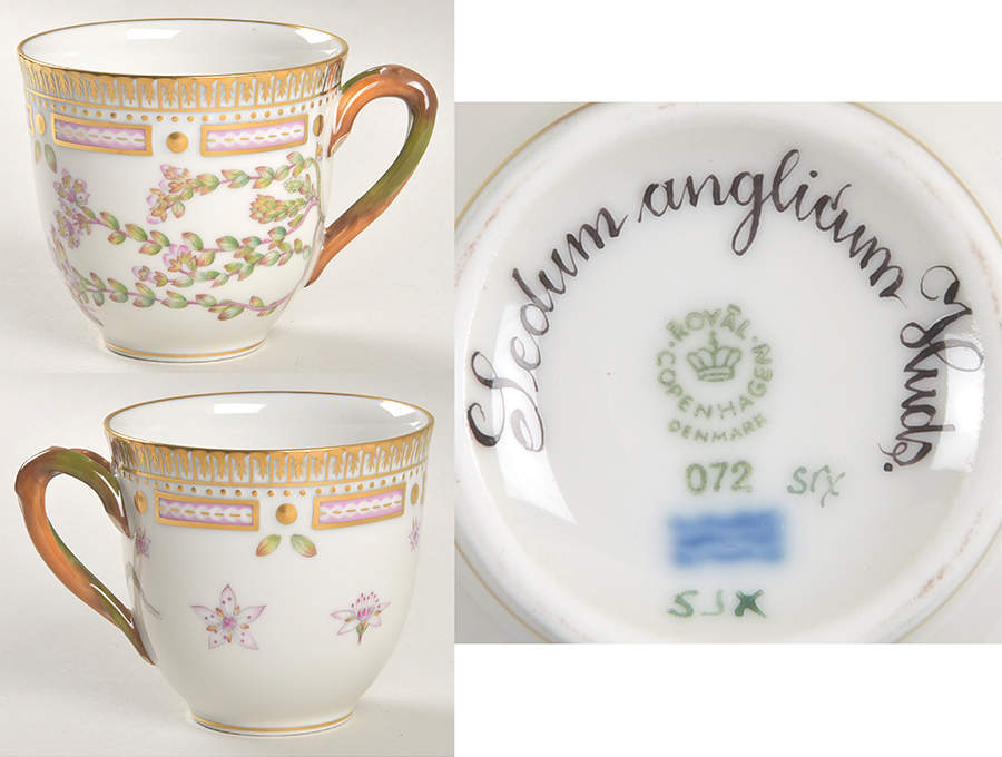 Flora Danica (1961 To Current) Flat Cup-Sedium anglicum Huds by Royal Copenhagen-1