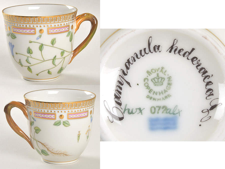Flora Danica (1961 To Current) Flat Cup-Campanula hederacea L. by Royal Copenhagen-1