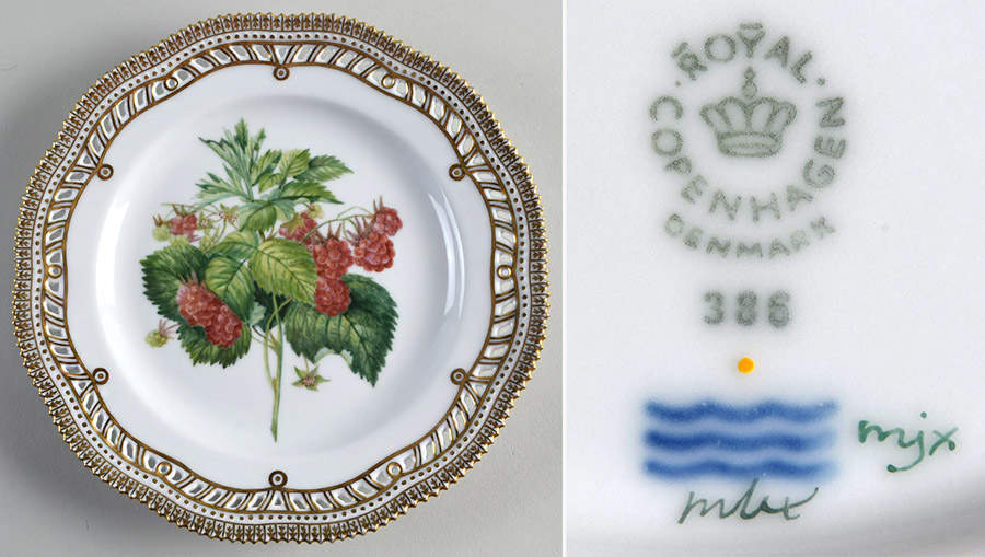 Flora Danica (1961 To Current) Fruit Service Luncheon Plate by Royal Copenhagen-1