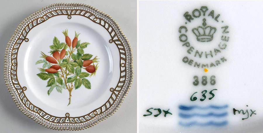 Flora Danica (1961 To Current) Fruit Service Luncheon Plate by Royal Copenhagen-1