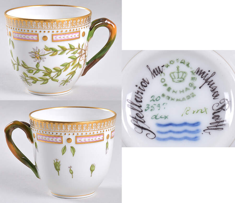 Flora Danica (1961 To Current) Flat Cup-Stellaria humifusa Roltb. by Royal Copenhagen-1