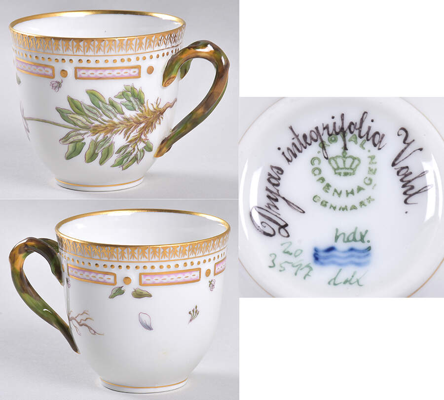 Flora Danica (1961 To Current) Flat Cup-Dryas integriolia Vahl. by Royal Copenhagen-1