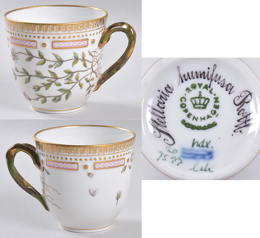 Flora Danica (1961 To Current) Flat Cup-Stellaria humifusa Roltb. by Royal Copenhagen-1