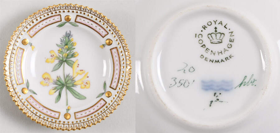 Flora Danica (1961 To Current) Butter Pat by Royal Copenhagen-1