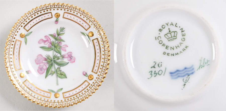 Flora Danica (1961 To Current) Butter Pat by Royal Copenhagen-1