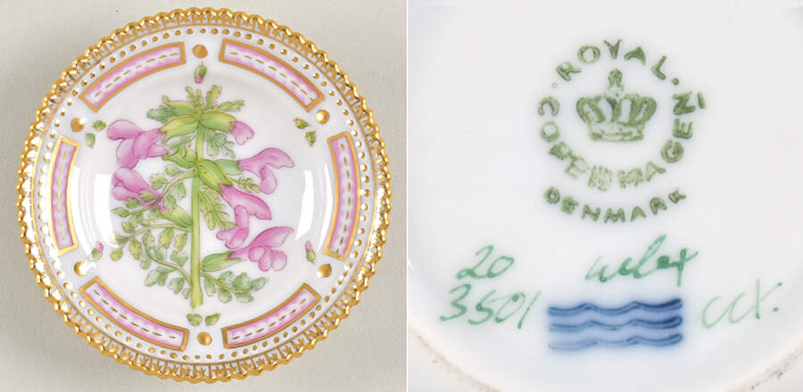 Flora Danica (1961 To Current) Butter Pat by Royal Copenhagen-1