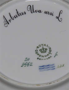 Flora Danica (1961 To Current) Bread & Butter Plate-Arbutus Uva ursi L by Royal Copenhagen-1