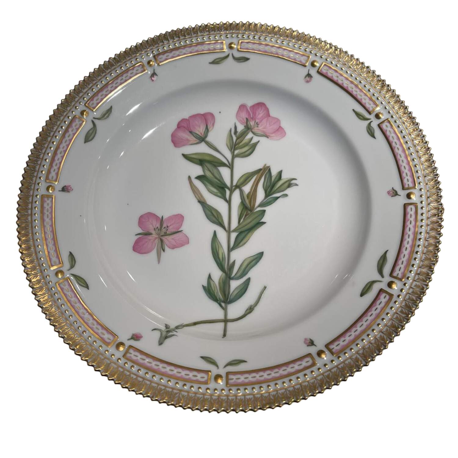 Flora Danica (1961 To Current) Dinner Plate-Lathyrus paluster L by Royal Copenhagen-1