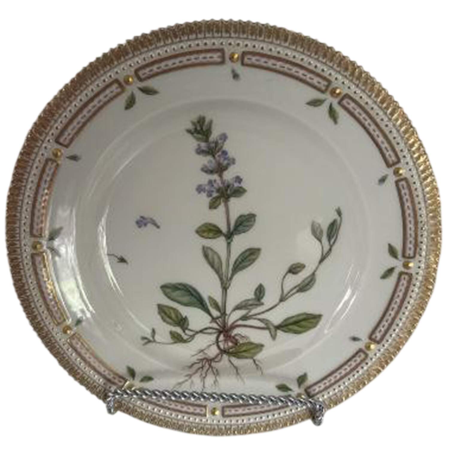 Flora Danica (1961 To Current) Dinner Plate-Ajuga Reptans L by Royal Copenhagen-1