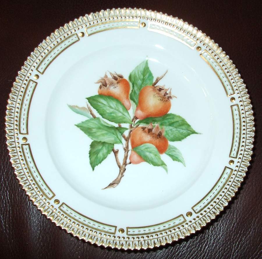 Flora Danica (1961 To Current) Salad/Fruit Plate/Hazelnuts by Royal Copenhagen-1
