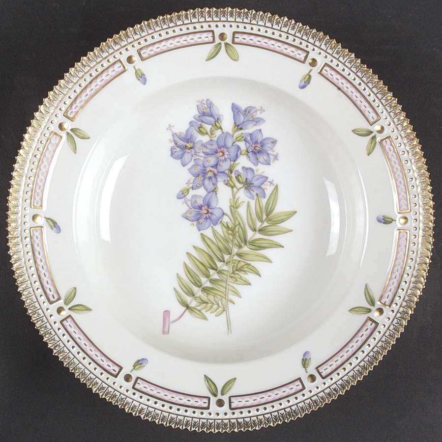 Flora Danica (1961 To Current) Large Rim Soup Bowl by Royal Copenhagen-1
