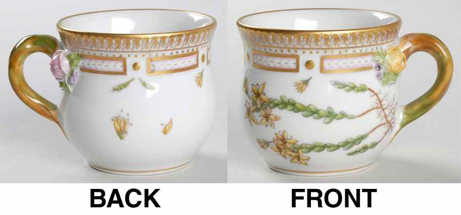 Flora Danica (1961 To Current) Round Custard Cup-Sedum acre L by Royal Copenhagen-1