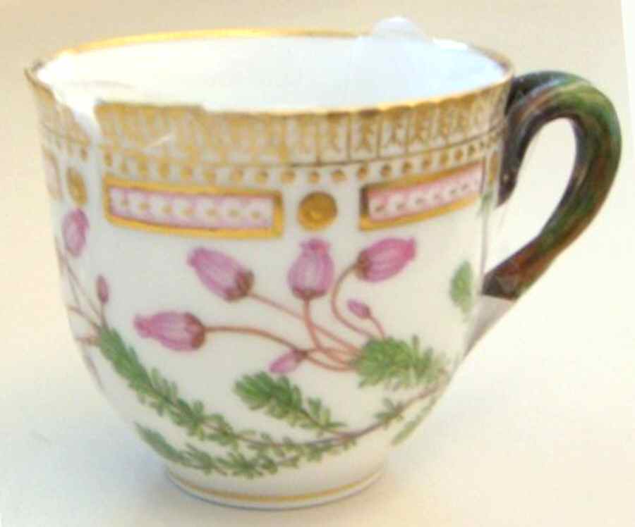 Flora Danica (1961 To Current) Flat Cup-Phyllodoce coerulea L by Royal Copenhagen-1