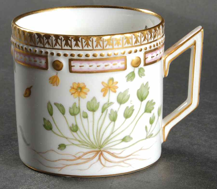 Flora Danica (1961 To Current) Chocolate Cup-Ranunculus cymbalariae Pursh by Royal Copenhagen-1